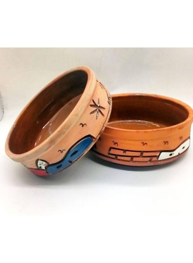 3 Pottery Colored Tajine - Image 2
